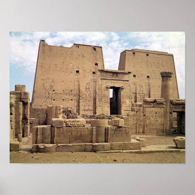 View of the first pylon of the Temple of Horus Poster (Front)
