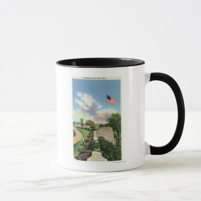 View of the Flag Bastion and South Wall Mug (Right)