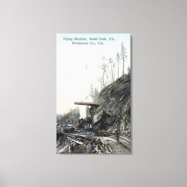 View of the Flying Maching, South ForkElk, CA Canvas Print (Front)