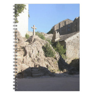 View of the fortified church built by the Knights Notebook