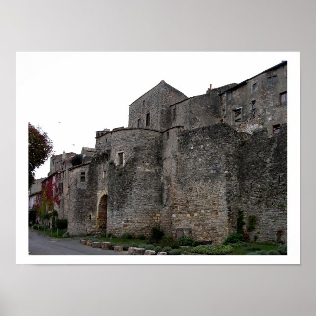View of the fortified village (photo) poster (Front)
