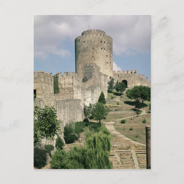 View of the Fortress, started in 1452 Postcard (Front)