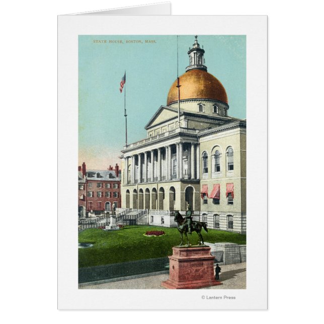 View of the Front Lawn of the State House (Front)