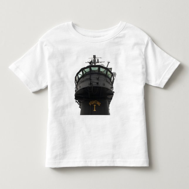 View of the front section of the superstructure toddler t-shirt (Front)