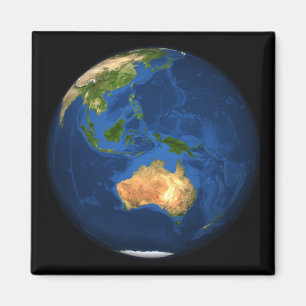 View of the full Earth showing Indonesia, Ocean Magnet