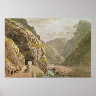 View of the Galerie d'Algaby near Valais Border Poster
