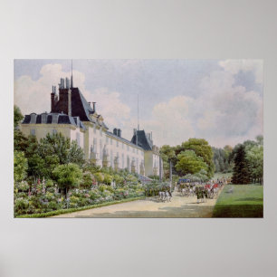 View of the Garden Facade of the Chateau Poster