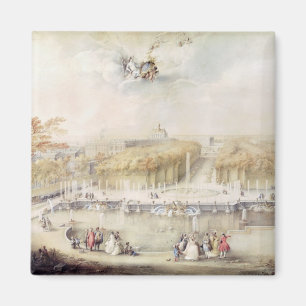 View of the Gardens and the Chateau of Versailles Magnet