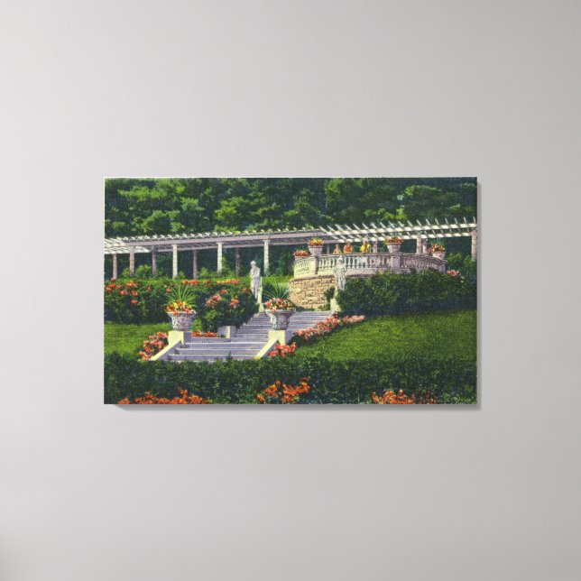 View of the Gardens at Yaddo Canvas Print (Front)