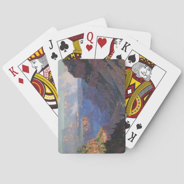 View of the Grand Canyon (by E.H. Potthast) Playing Cards (Back)
