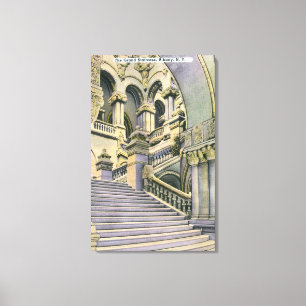 View of the Grand Staircase Canvas Print