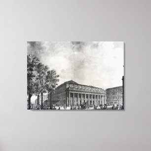 View of the Grand Theatre, Bordeaux Canvas Print