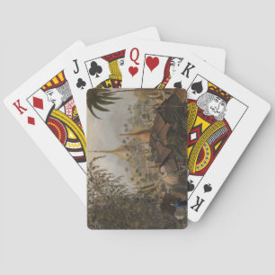 View of the Great Dagon Pagoda and Adjacent Scener Playing Cards