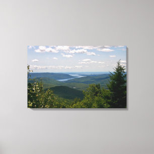 View of The Great Sacandaga Lake from Mt. Hadley  Canvas Print