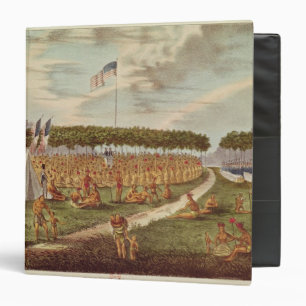 View of the Great Treaty Held at Prairie du Binder