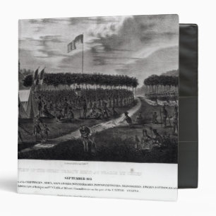 View of the Great Treaty Held at Prairie du Binder