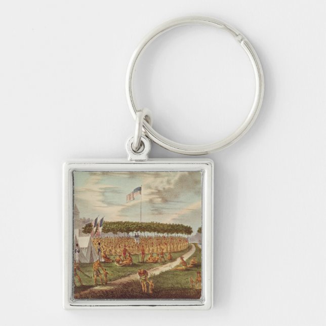 View of the Great Treaty Held at Prairie du Keychain (Front)