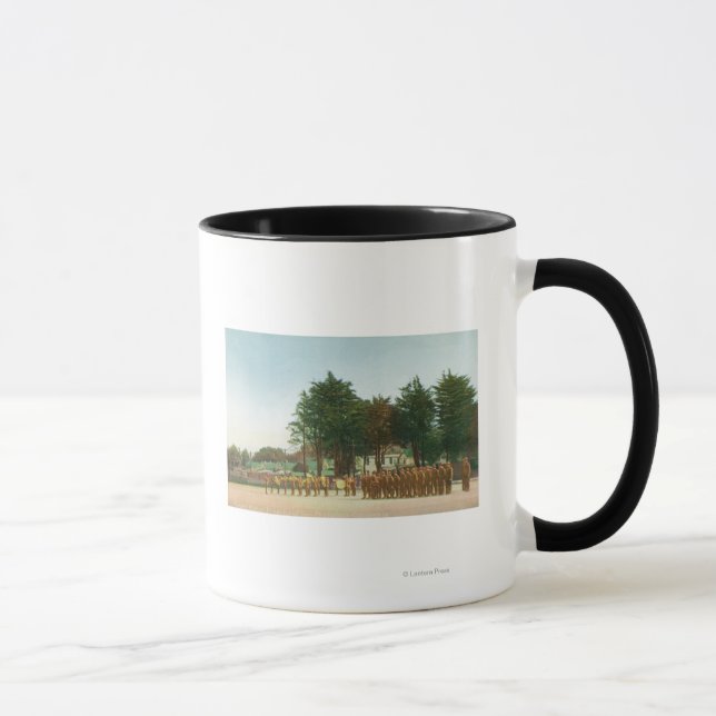 View of the Guard Mount Presidio in Formation Mug (Right)