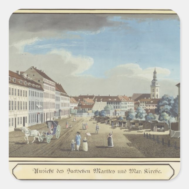 View of the Hackescher Markt Square Sticker (Front)