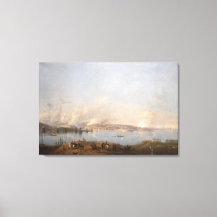 View of the Harbour of Sebastopol during the Crime Canvas Print
