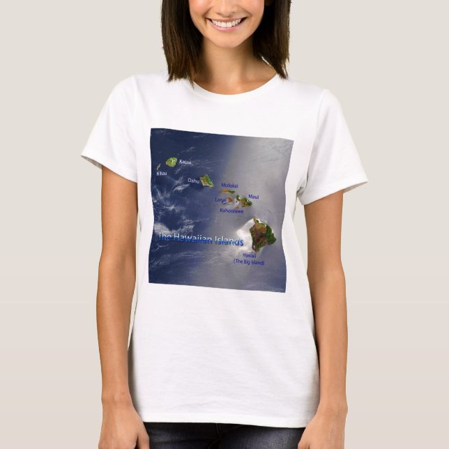 View of the Hawaiian Islands T-Shirt (Front)