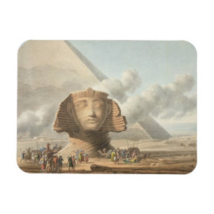 View of the Head of the Sphinx and the Pyramid of Magnet
