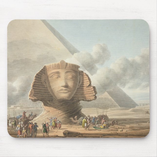 View of the Head of the Sphinx and the Pyramid of Mouse Pad (Front)