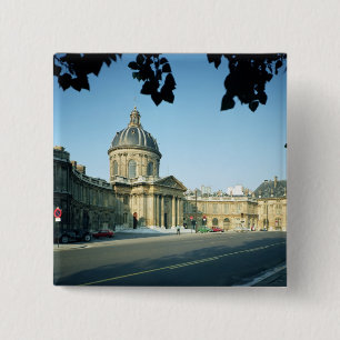View of the Institut de France from the Quai 2 Inch Square Button