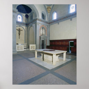 View of the interior, built c.1420-29 (photo) poster
