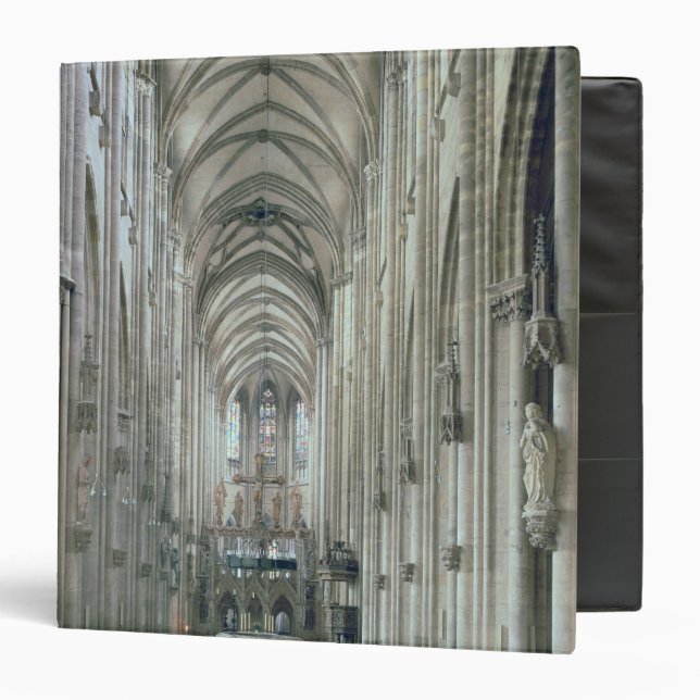 View of the interior looking east, begun 1230 binder (Front/Inside)