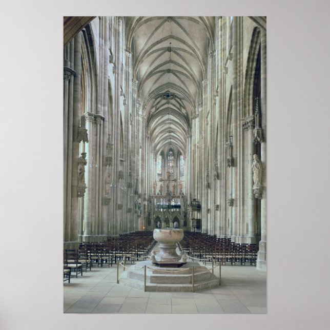 View of the interior looking east, begun 1230 poster (Front)