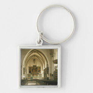 View of the interior of the church with keychain