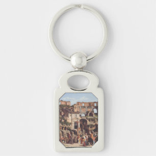 View of the interior of the Colosseum Keychain
