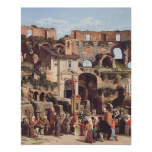 View of the interior of the Colosseum Poster