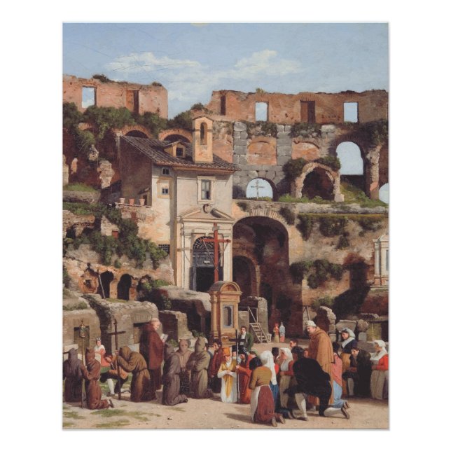 View of the interior of the Colosseum  Poster (Front)