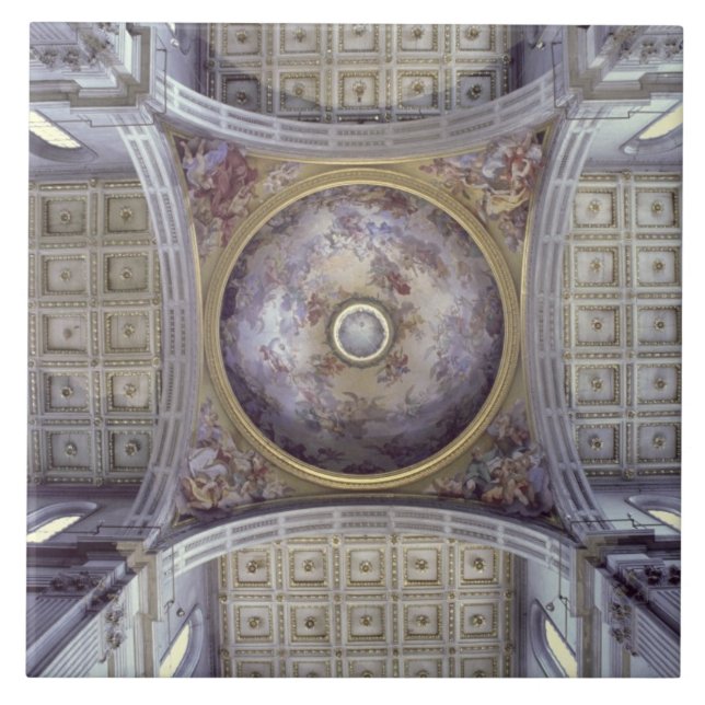 View of the interior of the cupola, built in 1425- tile (Front)
