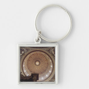 View of the interior of the dome keychain