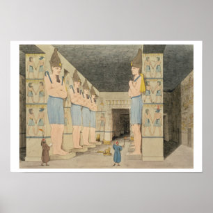 View of the interior of the temple at Ybsombul, Nu Poster