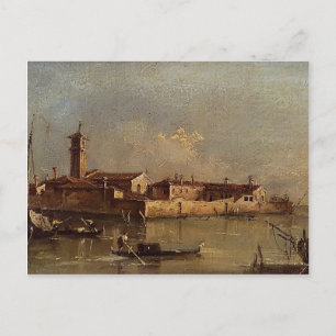 View of the Island by Francesco Guardi Postcard