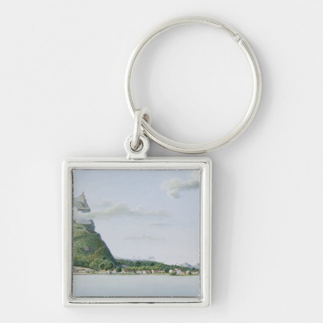 View of the Island of Bora Bora, from 'Voyage auto Keychain (Front)