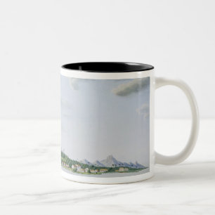 View of the Island of Bora Bora, from 'Voyage auto Two-Tone Coffee Mug