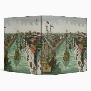 View of the Kettel Gate in Delft (engraving) Binder