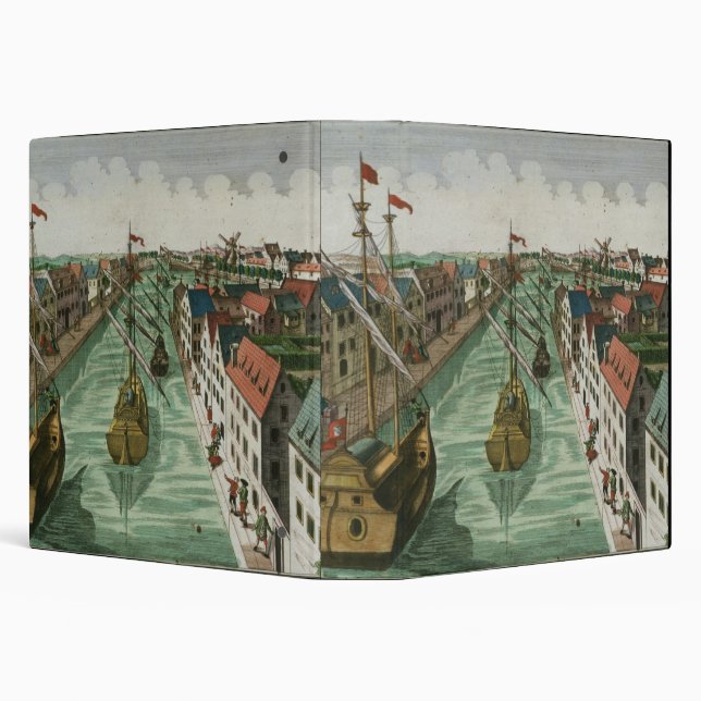 View of the Kettel Gate in Delft (engraving) Binder (Background)