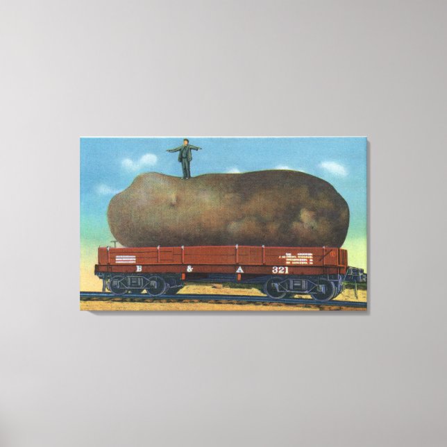 View of the Kind of Potatoes Raised in Maine Canvas Print (Front)