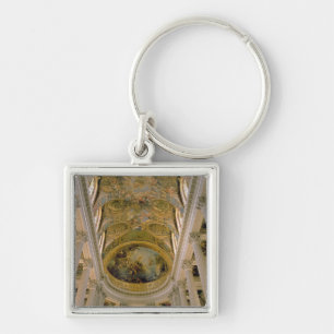 View of the King's Gallery and vaulted ceiling dep Keychain