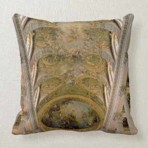 View of the King's Gallery and vaulted ceiling dep Throw Pillow