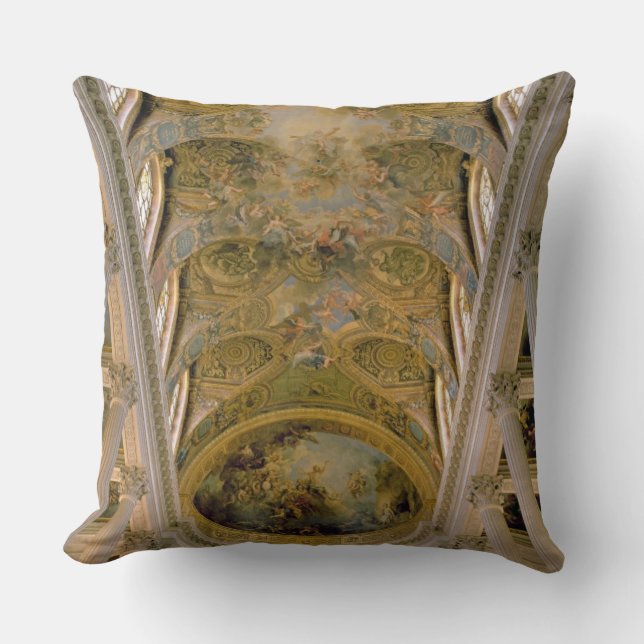 View of the King's Gallery and vaulted ceiling dep Throw Pillow (Front)