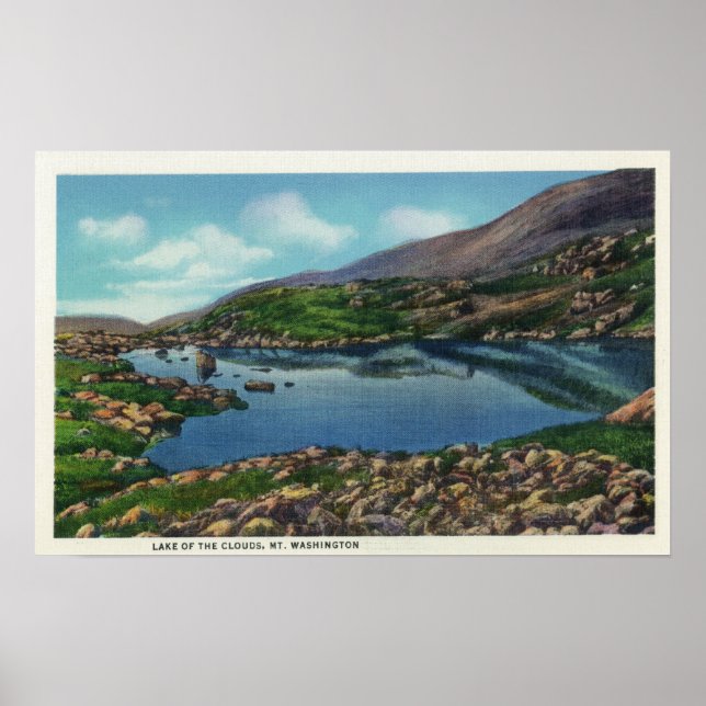 View of the Lake of the Clouds Poster (Front)