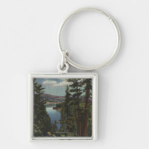 View of the Lake through the Pines # 2 Keychain