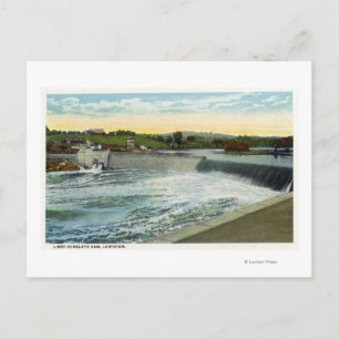 View of the Libby-Dingleys Dam Postcard